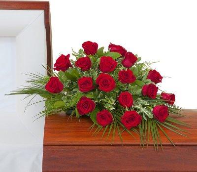Simply Roses Deluxe Casket Spray 
